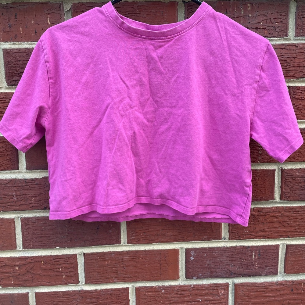Zara Pink Girls Crop Top Size 11-12Y